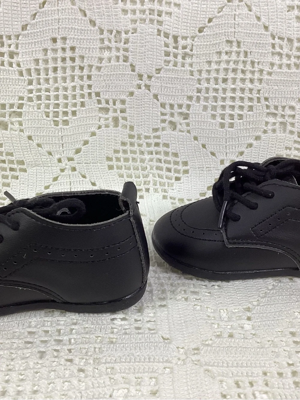 Leather Black Classic High Top Wedding Loafers Toddler